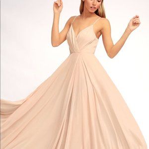 Lulu’s All About Love Blush Pink Maxi Dress - XS